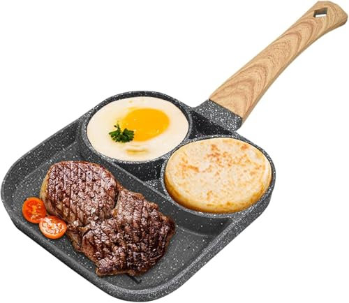 Egg Frying Pan,Non-Stick Egg Pan Pancake Pan Cake Pan Aluminium Breakfast Steak Fried Egg Burger Pan for Induction Hob Stove Gas