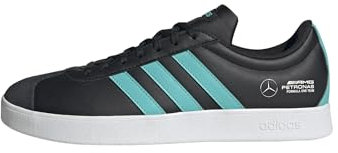 adidas Unisex Mercedes - AMG Petronas Formula ONE Team VL Court Base Shoes, core Black/semi Mint Rush/FTWR White, 40 2/3 EU