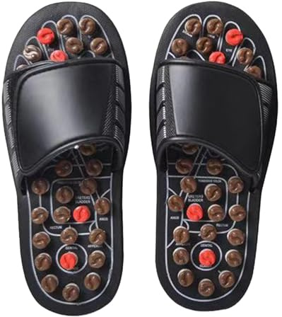 Set di sandali da massaggio - Pantofole con riflessologia traspirante, pantofole regolabili per digitopressione | Massaggiatore terapeutico per piedi per casa, relax in appartamento, scarpe da spa