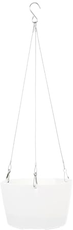 UPKOCH 2 Ensembles Pot Suspendu Autonome Plastique de Pots de Fleurs à Arrosage Automatique pour Jardin Bureau et Maison Moyenne Comprend Chaîne Bouchon Eau et Plaque de Drainage