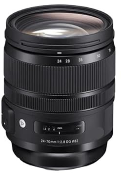 24-70mm F2.8 DG OS HSM Art Full Frame Standard Zoom Digital SLR Camera Lens,Compatible For 6DII D780, 24 70 2.8（Used）(For Nikon F)