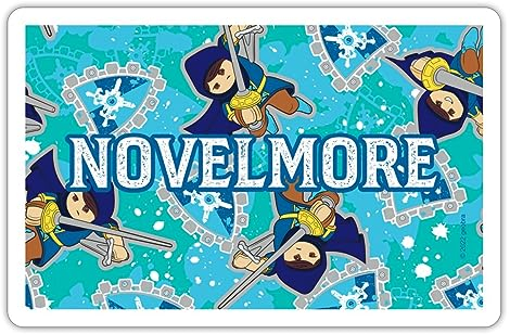 Spreadshirt Playmobil Novelmore Ritter Gwynn Mit Degen Sticker, max. 10x10 cm, 10 x 10 cm, Mattweiß