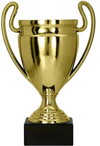 Larius Pokal Ehrenpreis - Universal Auszeichnung Trophäe mit/ohne Wunschtext (ohne Wunschtext, S) (ohne Wunschtext, Gold, S)