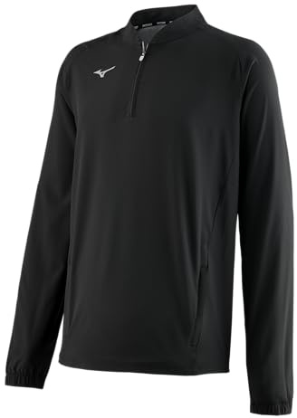 Mizuno Gametime Long Sleeve Hitting Jacket | Black | US Mens Medium (M)