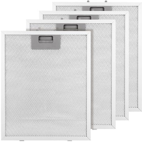 Filtro antigrasso in metallo per cappa da cucina, 4 pezzi 320x260mm 5 strati filtro a rete in alluminio for cappa aspirante filtri for cappa aspirante filtri di ricambio