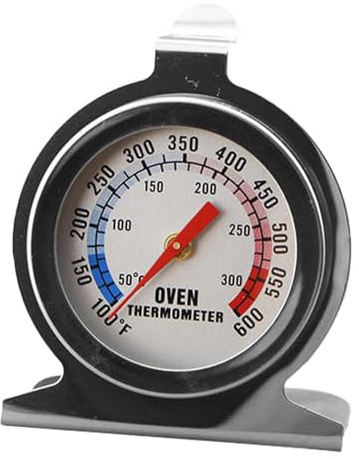 Misuratore di temperatura di cottura, contatore di temperatura in piedi | Misuratore di temperatura del forno in acciaio inossidabile | Strumento di cottura a quadrante trasparente per casa, viaggi