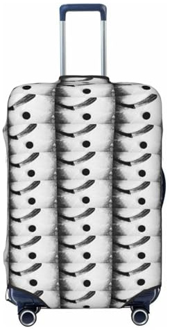 OAZCVBNN Housse de bagage de voyage unique avec motif élastique anti-rayures et imprimé artistique de hockey sur glace, Noir , L