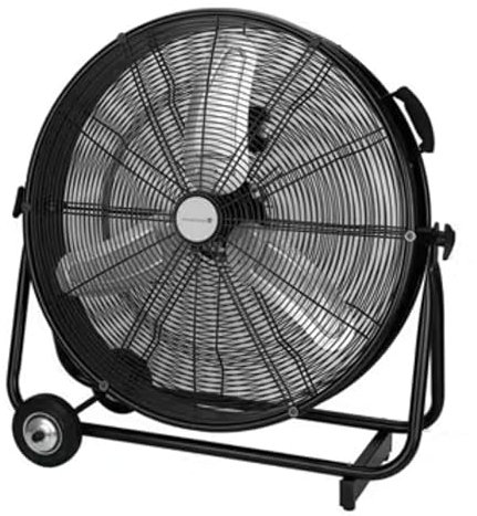 Tarrington WM6120 Hous Ventilateur de sol en aluminium/métal 75 x 34,5 x 76,5 cm Ø 60 cm 120 W 3 vitesses Noir