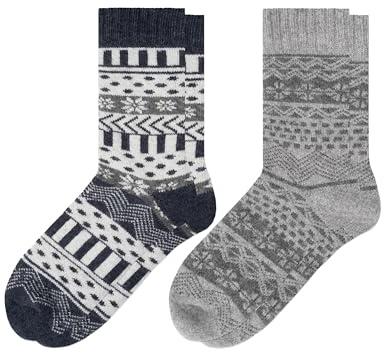 Occulto Calcetines Termicos Lana Merino para Hombre & Mujer 2 Pares (modelo: Lumi), Calcetines Invierno