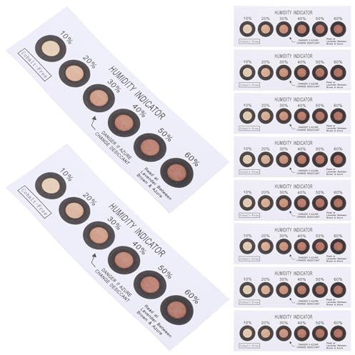 BESTOMZ Tarjetas Indicadoras de Humedad Portátiles Smd de 6 Puntos, 10 Unidades, Cambio de Azul a Rosa, Tamaño Pequeño, Indicador de Humedad para Uso en Hogar y Pcb