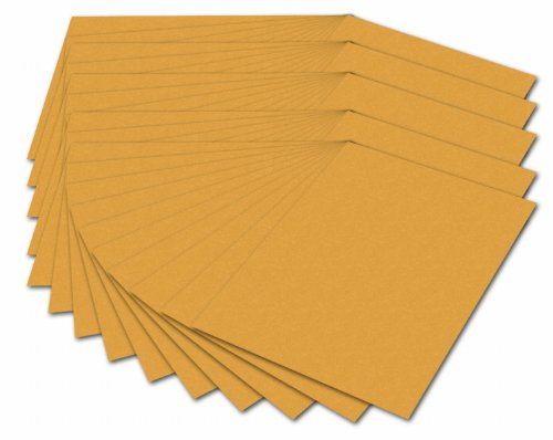 folia 614/50 17 – Fotokartong DIN A4, 300 g/kvm, 50 ark, ockra – för pyssel och kreativ design av kort, fönsterbilder och för scrapbooking