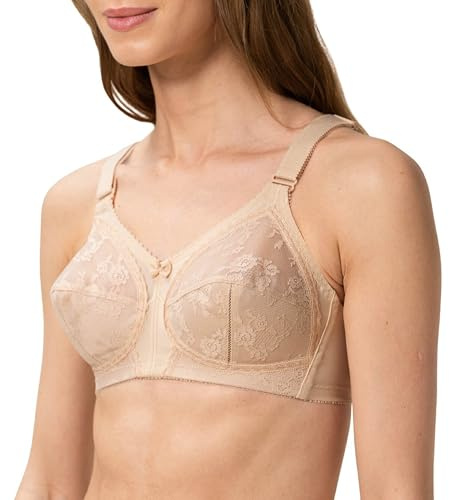 Triumph Womens Doreen X Non-wired Bra, Beige, 36H UK