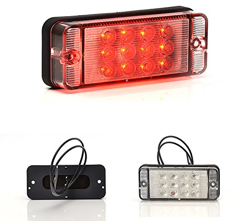 LED 700 12V NEBELSCHLUSSLEUCHTE 24V NEBELSCHLUSSLEUCHTE NEBELLEUCHTE NEBELLICHT NEBELLAMPE - geprüft, klar