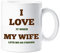 60 Second Makeover Limited I Love My Wife Fishing Mug Gift Cup Ceramic Funny Novelty