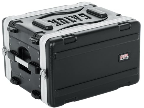 Gator Molded PE 6U 14.25 inch Deep Rack Case with Front / Rear Rails and Locking