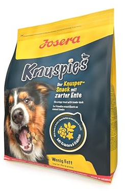 JOSERA Knuspies mit Ente (1 x 10 kg) | Adult| Premium Hundesnack für Hunde | leckere Hundeleckerlis & Belohnungssnack | Geflügel & Ente | mit Käutern & Früchten | weizenfrei | fettarm | 1er Pack