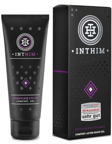 IntHim Intimpflege Männer After Shave - Bei Rötungen, Rasurpickeln & Juckreiz - Intim Creme mit Aloe Vera und Teebaumöl - Erfrischend und antibakteriell - Ideal für empfindliche Haut