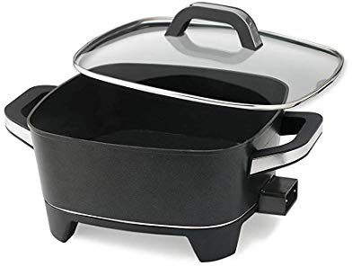 NESCO ES-12, Extra Deep Electric Skillet, Black, 12 inch, 1500 watts