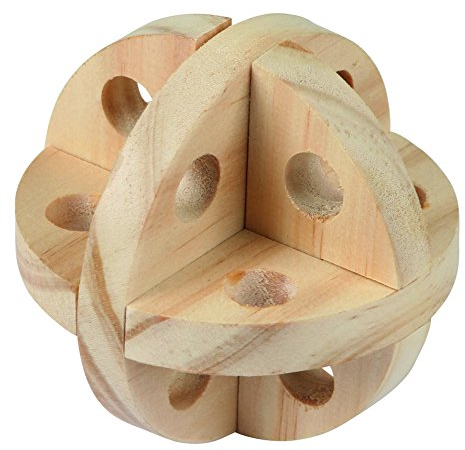 Kerbl Pet Spiel- u. Snackball für Nager Natur, Ø 7 cm
