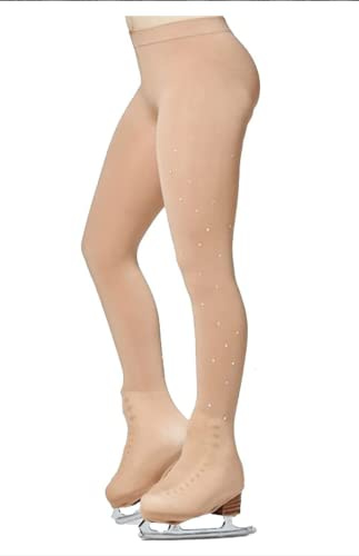 PARADICE WORLD BY SKATER FOR SKATERS Collant Couvre-Patin pour Le Patinage Artistique. Design Small Stars. Strass de qualité AAA+(11/14)