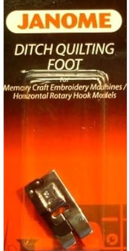 Janome Ditch Quilting Foot Memory Craft Embroidery Machines Horizontal Rotary Hook Models