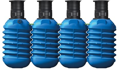 4rain MODULARIS Erdtank 10000 Liter inkl. Schachtverlängerung - Erweiterbares Regenwassertanksystem, Platzsparend & Nachhaltig