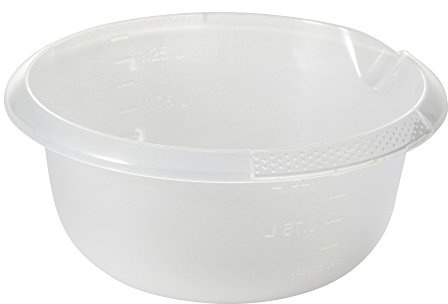 keeeper Bol Mélangeur Universel avec Bec Verseur, Rond, 1,5 l, Ø 20 cm, Björk, Transparent