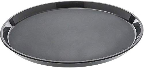 Cambro DM782 Fibreglass Round Non-Skid Tray, 16, Black