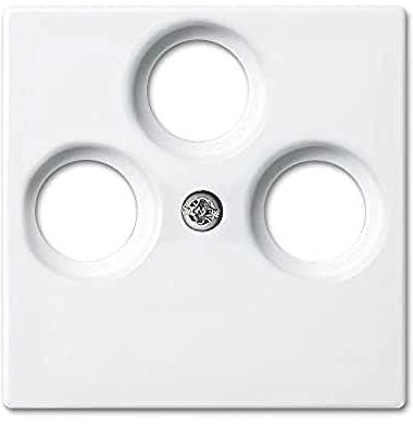 Busch-Jaeger 1743-03-914 Zentralscheibe Antenne 3-fach Radio/TV/SAT alpinweiß balance SI