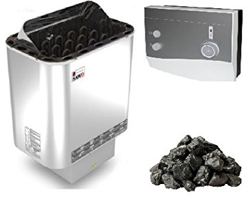 poêle de Sauna Nordex 8 KW avec Le contrôle Externe K1-Next et Pierres de Sauna pour 220V et 400V