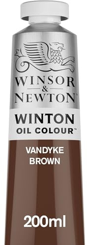Winsor & Newton Winton 200ml Oil Colour - Vandyke Brown,1437676
