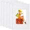 WOLTU Bilderrahmen DIN A4 21x29,7 cm Set of 5 Fotorahmen aus Kunststoff mit Passepartout, Posterrahmen zum vertikalen oder horizontalen Aufhängen/Aufstellen, Collage Wanddeko, Weiß