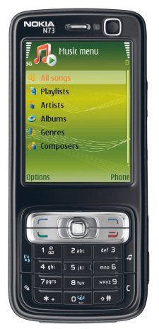 Nokia N73 Music Edition Black - smartphones (EDGE, GPRS, Bar, 20x/2x, Black, 2.0+EDR, T9)
