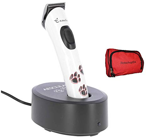 Rotschopf24 Edition: Neues Modell der Aesculap Exacta Schermaschine/Tiertrimmer/Pfotentrimmer/Gesichtstrimmer. Akkubetrieben (Li-Ionen Akku) mit Tasche. 43528