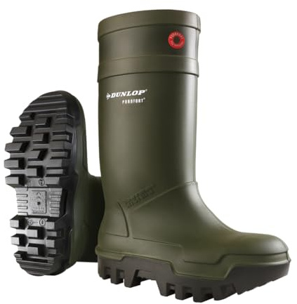 DUNLOP Purofort Thermo+ Stivali sicurezza invernali donna/uomo – Puntale acciaio – Impermeabili, isolanti e imbottiti – Leggeri, antiscivolo e resistenti chimici – Taglie 37/38