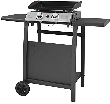 Happy Garden Plancha au gaz Mala - 2 brûleurs 5kW + Chariot