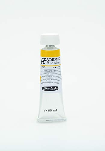 Schmincke – AKADEMIE® Öl color, feine Künstler-Ölfarben, Kadmiumgelbton, 41 220 011, 60 ml Tube, höchst lichtecht, Ölmalerei