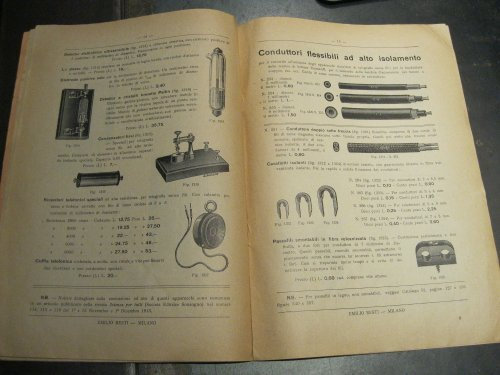 Emilio Resti. Materiale scientifico. Accessori per installazioni elettriche e costruzioni meccaniche. Pubblicazione numero 54