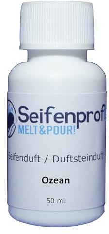 Seifenprofis 50 ml Seifenduft (Ozean) Duftöl zur Seifenherstellung 100% vegan biologisch Badebomben Kerzenduft Raumduft Seifengießen