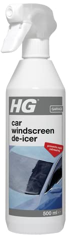 HG Car Windscreen De-Icer Spray, Car Defroster & Winter De Icer Spray for Cars & Vans, No Scraping Needed, Car Deicer Spray Removes Snow, Frost & Ice Fast - 500ml