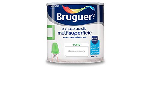 Bruguer Acrylic Multisuperficie Esmalte al agua Satinado Negro 250 ml
