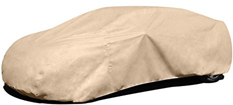 Budge Rain Barrier Car Cover Fits Sedans up to 16'8 Long|Waterproof |Breathable, Tan (RSD-3)