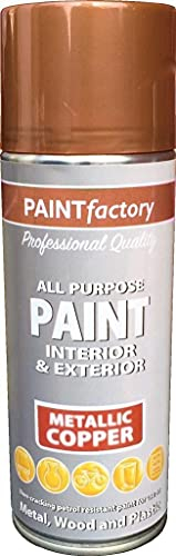 400ml All Purpose Copper Metallic 1753PR Spray Can Household Car Van Bike Aerosol Paint (1 Pack)