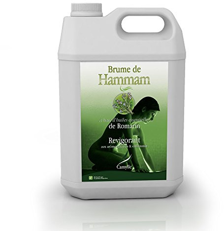 Camylle - Profumo per bagno di vapore Rosemary - A base di oli essenziali per stanze di vapore, bagni di vapore o docce a vapore - Rinforzante con aromi caldi e brucianti - 5000ml