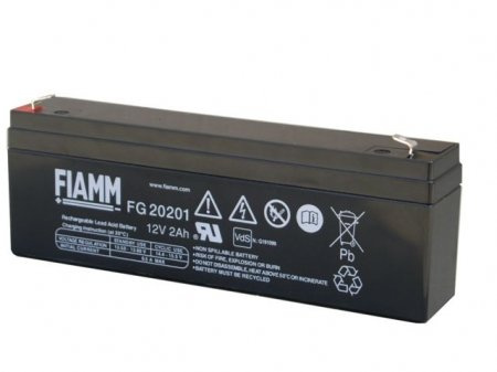 Fiamm Blybatteri 12 V/2,2 Ah FG20201, 12 V, 2 200 mAh, Pb