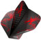 Hardcore XT 2D Holographic Dragon Extra Dicke Standard Dart Flights - 3 Sätze pro Packung (9 Dart Flights insgesamt)