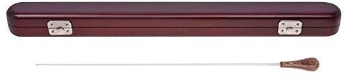 Kmise Rhythm Band Music Director Orchestra Conductor Conducting Baton Fiberglass with Wood Case 1 Set (type 4)