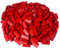 LEGO® 2x4 Dachsteine Schrägsteine Rot 100 Stück Haus Dach - Bausteine für kreative Konstruktionen - Basic Classic Steine für Kinder & Erwachsene - Kompatibel Sets