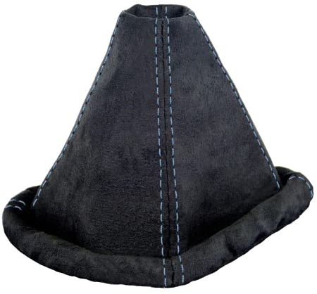 L & P Car Design L&P A0119 Schaltsack Schaltmanschette kompatibel mit VW Golf 2 II Golf 3 III Polo 6N Passat 35i UVM. weiche Microfaser Schwarz Naht Blau