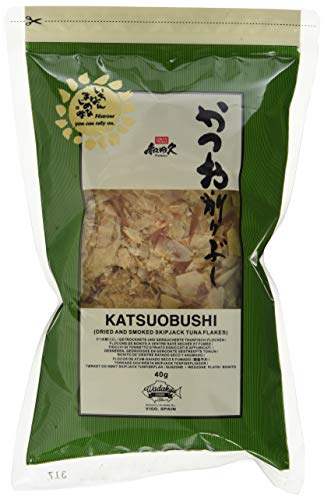 WADAKYU Katsuobushi Bonito Flocken – Aus 100 Prozent getrocknetem und geräuchertem Bonito Thunfisch – Ideal für die japanische Küche – 1 x 40 g